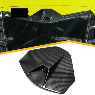 Imagem de Compatível para Corvette C8 Stingray Coupe Z06 Z51 2020-2024 Capô traseiro do carro Motor Câmera Janela Painel de teto Adesivo Capa Guarnição Acessórios(Rear Roof Camera)