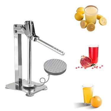 Imagem de Espremedor de frutas de aço inoxidável, prensa manual, triturador de limão e limão, moedor de nozes para frutas ou nozes