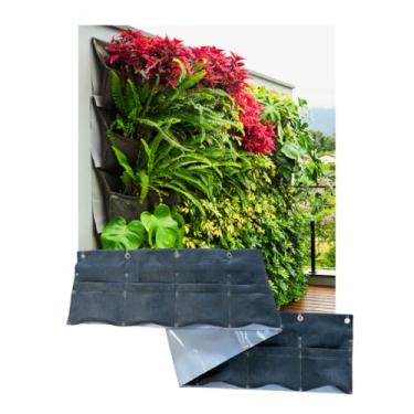 Imagem de Painel Modular com Camada Impermeabilizante para Jardim Vertical com 10 Bolsos