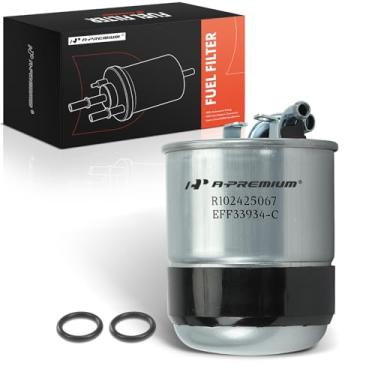 Imagem de A-Premium Filtro de combustível compatível com Jeep Grand Cherokee 2007-2009 e Mercedes-Benz E320 2005-2009, E350 2011-2013, GL320 2007-2009, GL350 2010-2015, S350 2012-2013 , velocista e Dodge &