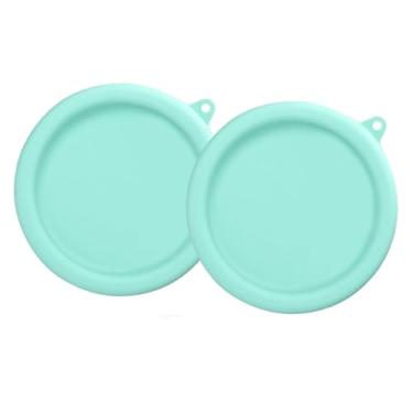 Imagem de tampa de embalagem sem BPA Substituição da tampa de embalagem da sorveteira reutilizável para acessórios de caneca da sorveteira Dash (2 peças - azul)