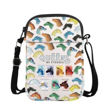 Imagem de Bolsa tiracolo inspirada no romance Wings Fire Dragon Tribes Dragon Lovers Messenger Bag Queens Of Pyrrhia Gift Bookish Gift, Queen Size