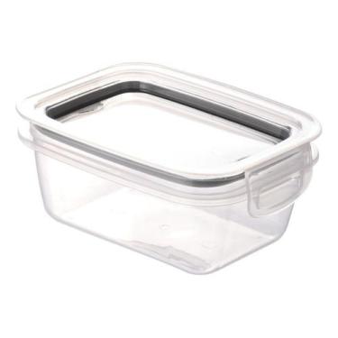 Imagem de Pote Hermético Plástico Retangular Mantimentos 360 Ml Plasútil, potes 