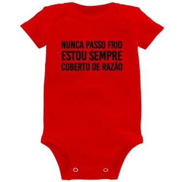 Imagem de Body Bebê Nunca passo frio, estou sempre coberto de razão - Foca na Mo