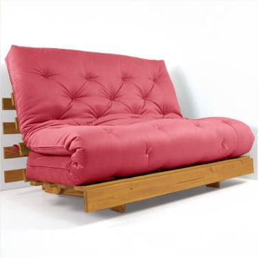 Imagem de Sofá Cama Casal Futon Tokio D33 Madeira Maciça Cor Mel Ii
