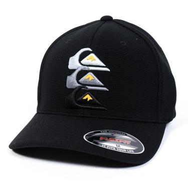 Imagem de Boné Quiksilver Aba Curva Emb Three Logo WT25 Black