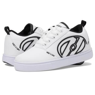 Imagem de HEELYS Tênis unissex infantil Pro 20 Lg (criança pequena/adulto) com salto com rodas, Branco/preto, 21