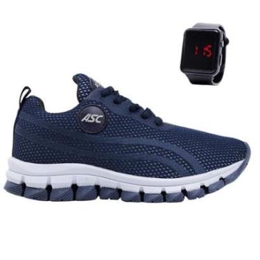 Imagem de Tênis Infantil Esporte Leve Macio Dia A Dia + Relógio-Unissex