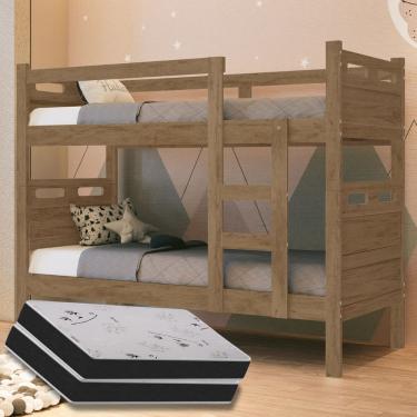 Imagem de Beliche Jaspe com 2 colchões  D28 Espuma