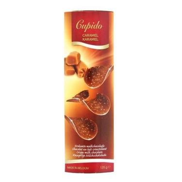Imagem de Folhas Crocantes de Chocolate e Caramelo Cupido 125g