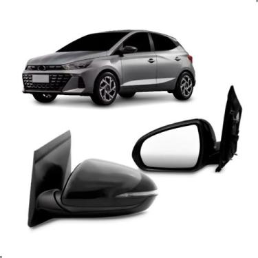 Imagem de Retrovisor Externo Hb20 2023 a 2024 Eletrico Com Pisca - SP ACESSÓRIOS