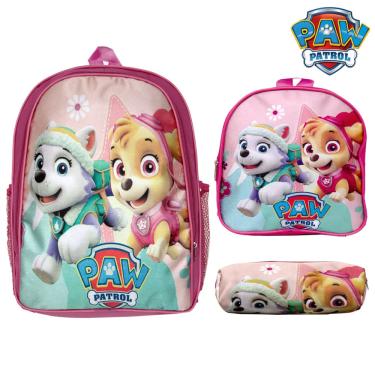 Imagem de Kit Mochila Infantil Feminina Costas Patrulha Canina Toys 2U