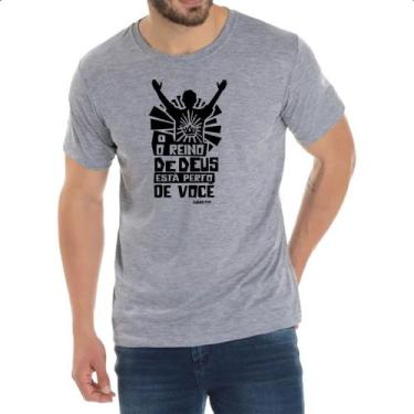 Imagem de Camiseta Cinza Gospel Lucas 17.21 - Alearts, GG