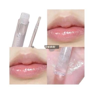Imagem de Brilho Labial Hidratante Transparente em Vidro - Com Espelho, TB-804-3
