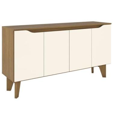 Imagem de Balcao Buffet 4 Portas 150 cm Quartzo Off White Nature Henn, Off White