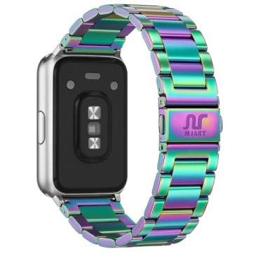 Imagem de Pulseiras NSmart magnética em aço inoxidável compativel com Galaxy Fit3 (Colorful 3 elos, Fit3)