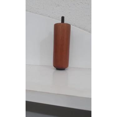 Imagem de Pes Cama Box Madeira Eucalipto 12 cm de Altura Kit com 6 Unidades - Fe