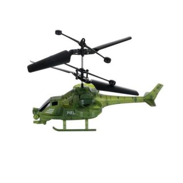 Imagem de Helicóptero Voador Sensor De Movimento Mão Indução Voa Verde - Wellmix