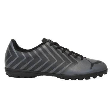 Imagem de Chuteira Puma Society Tacto II Masculina 107068-03, Preto, Cinza, 41