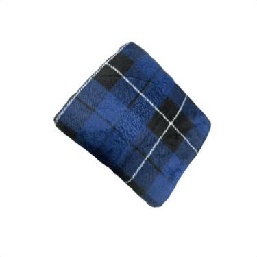 Imagem de Manta Celta Estampadas  Casal 200 x 180  - Camesa, Azul Escuro