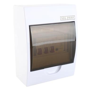 Imagem de Caixa de Fusíveis 2 Way 40A 30mA RCD + 2 MCB Garagem de Alimentação Caixa de Eletricidade de Construção Residencial