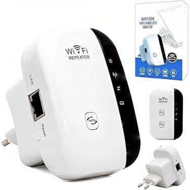 Imagem de Repetidor De Sinal Wifi Wireless Sem Fio 300Mbps Aumentador De Distância Wifi Repetidor