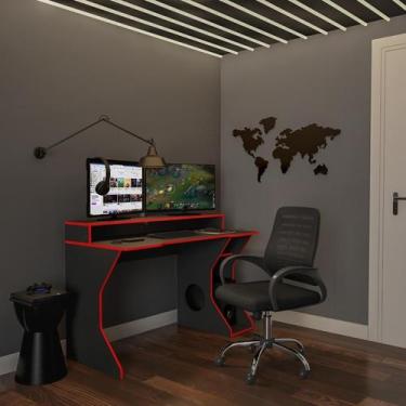 Imagem de Cadeira de Escritório Secretária Giratória Entirely Preta - Mobly