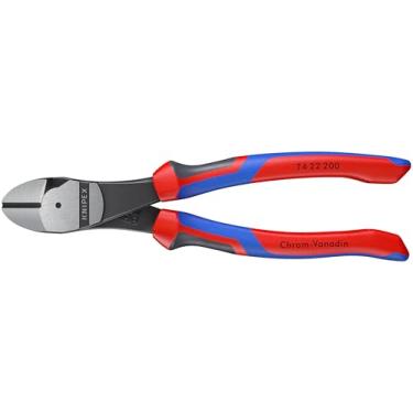 Imagem de KNIPEX Ferramentas – Cortadores diagonais angulares de alta alavancagem, ângulo de 12 graus, multicomponentes (7422200SBA), 20 cm