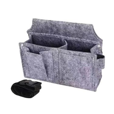 Imagem de Generic Cinto para Ferramentas de Eletricista, Bolsa de Cintura com Compartimentos, Cinza Escuro, Tamanho real