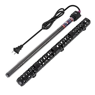 Imagem de PASTE Aquecedor de aquário 100 W/300 W/500 W Aquecedor de tanque de peixes de 500 watts Aquecedor de tanque de tartaruga submersível Auto Termostato Aquecedor de tanque de tartaruga 40-90 galões com manga protetora e 3 ventosas (500W)