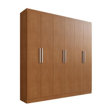 Imagem de Roupeiro Herval 1127 Carvalho Vermontt Com Espelho