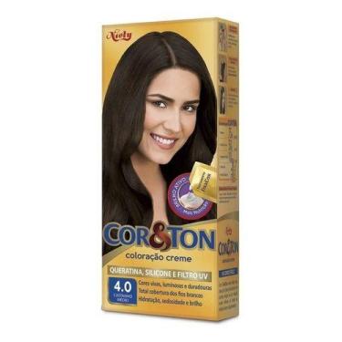 Imagem de Tintura Coloração Cor & Ton 4.0 Castanho Médio - Niely