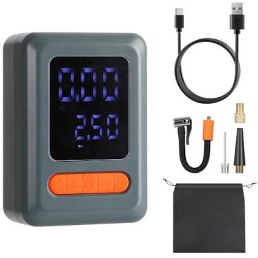 Imagem de Compressor de Ar Portátil, 150 PSI, Bomba de Pneu Sem Fio com LED, Calibrador Digital para Carro, Bicicleta e Moto