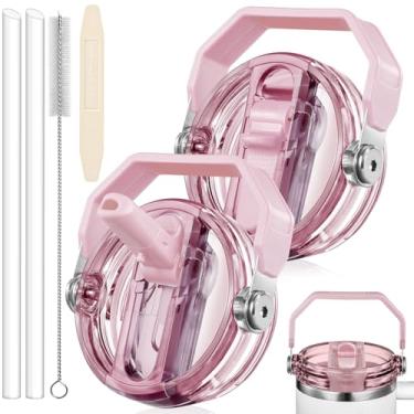 Imagem de ANTAND Pacote com 2 tampas dobráveis à prova de vazamento para substituição de tampa Stanley de 850 g, para acessórios de copo Stanley Quencher, tampa de alça destacável de substituição superior à