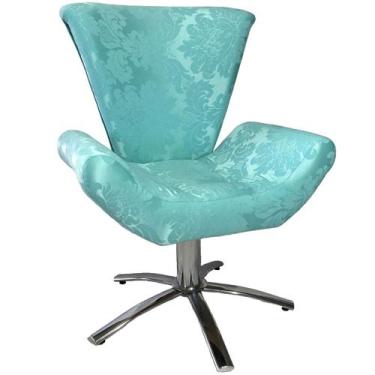 Imagem de Poltrona Giratória Elegance  Jacquard Tiffany - Sua Casa Decor