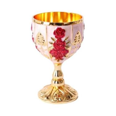 Imagem de Copo Retro Criativo para Bebidas Pequenas, Estilo Europeu Dourado, Bar