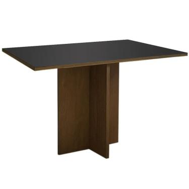 Imagem de Mesa Los Angeles 160x80cm Minas Plac Cor Canela Grafite