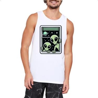 Imagem de Camiseta Regata Aliens na janela - Alearts, EG