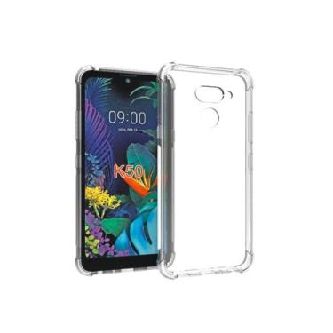Imagem de Capa Crystal Shell Antishock Novo Lg K12 Max K50 + Pel Vidro