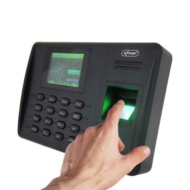 Imagem de Relógio de Ponto Biométrico KP-1028, Display LCD 2.4 Polegadas, Leitor Digital e Cartão ID, Bivolt