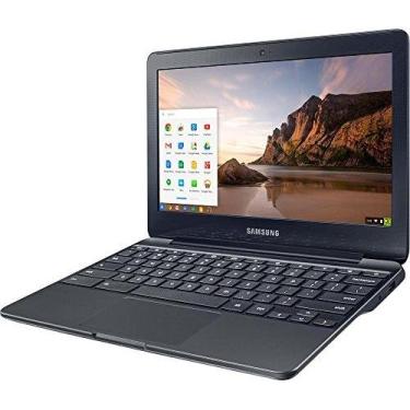 Imagem de Samsung Chromebook de 11,6 polegadas com Intel N3060 até 2,48 GHz, 4 GB de memória, 16 GB de memória flash eMMC, Bluetooth 4.0, USB 3.0, HDMI, webcam, sistema operacional cromado, preto