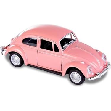 Imagem de Power Toys TECH - 05 Miniaturas de Fuscão Fusquinha modelos variados aleatório : Carrinho de Ferro com Portas que Abrem e Pneus de Borracha 1:32