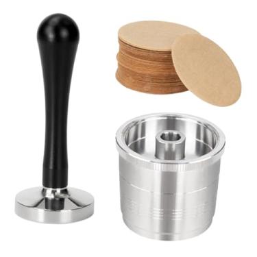 Imagem de Bothyi Cápsula de café de aço inoxidável, recarregável, resistente ao calor, resistente e inovadora para cafeteira, copo de cápsula para Y3 x7 x9 x1, com Martelo de Pressão