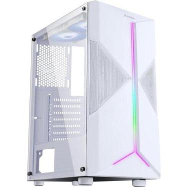 Imagem de Gabinete Gamer Fortrek Holt Mid Tower Rgb Branco