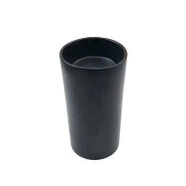 Imagem de Cuba de Piso Sem Válvula para Banheiro Cerâmica 45cm Espinélio Pingoo.casa - Preto