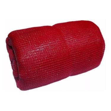 Imagem de Tela Sombreamento Vermelha 50% Cobertura Estufas Viveiros 6x25 - Solpa