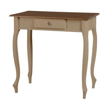 Imagem de Aparador De Sala Rústico Madeira 1 Gavetas Pés Luiz Xv - Amêndoa Com Tampo Imbuia Glazer