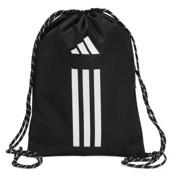 Imagem de Sacola Adidas Gym Sack Treino Preto e Branco
