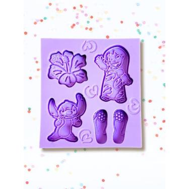 Imagem de F1888 molde de silicone alienígena havaiano confeitaria biscuit - Conf