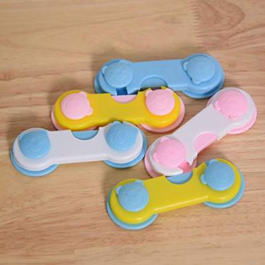 Imagem de KIMISS 5pcs Baby Segurança do Armário de Segurança Fridge Fridge Flamp Lock - Prova de Gaveta, Armário e Fechaduras de Geladeira para Doméstica Aprimorada